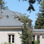 Blue Gray Zinc Dormer Vents On Home In Atherton