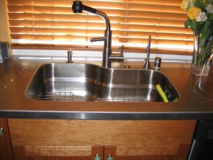 Stainless Sink Welded Into Countertop