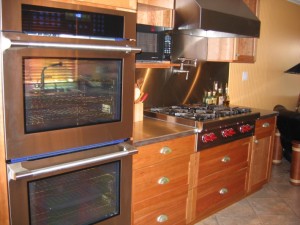 Stainless Prep Countertops On Sides Of Stove