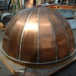 Inverted Seam Copper Dome Before Installation