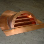 Half Round Copper Dormer Vent With Reveal Face