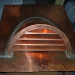 Half Round Copper Dormer Vent With Reveal Face And Set Back Louvers