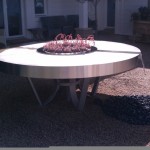 Custom stainless steel water trough and waterfall