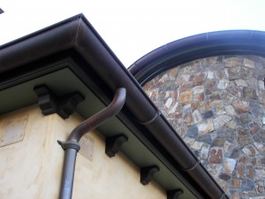 6" World Gutter System W/Cast Bronze Hangers, 3" Cast Bronze Downspout Straps