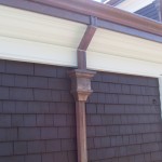 Custom Copper Leaderhead And Custom Style Copper Downspout