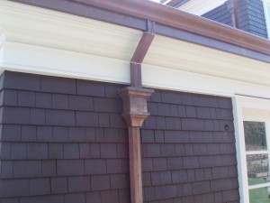 Custom Copper Leaderhead And Custom Style Copper Downspout