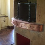 Side View Of Textured Copper Mantle