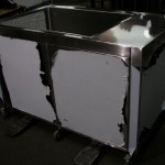 Rolling Stainless Steel Cabinet with Sink
