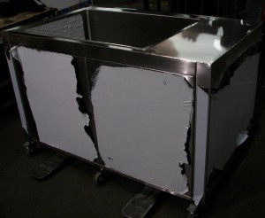 Rolling Stainless Steel Cabinet with Sink