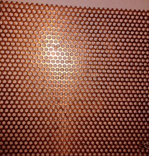 copper perforated sheet metal oz hole sheets round expanded holes trimmed pattern perf concordsheetmetal