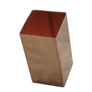 3x3 seamless copper downspout