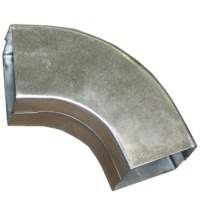 3x3 galvanized smooth downspout elbow