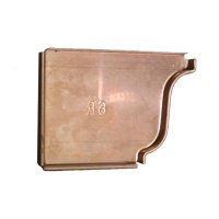 6 k-style/ogee copper end cap