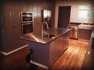 14 Ga Stainless Steel Countertop with Welded in Sink
