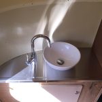 Small stainless steel countertop for boat