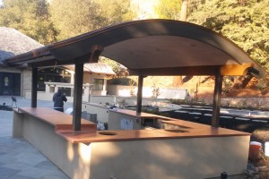 outdoor copper countertops