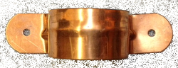 2" copper downspout strap