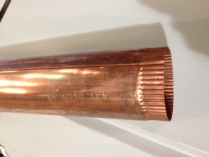 2" copper downspout