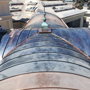 Copper Barrel Roof 4 Sept 2021